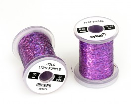 Flat Tinsel, 0.25 mm, Holographic Light Purple